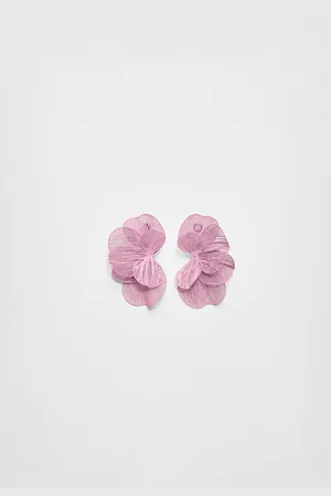 Stradivarius Boucles texturées éventail fleur OS