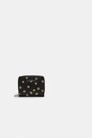 Stradivarius Porte-monnaie rectangulaire à fleurs OS