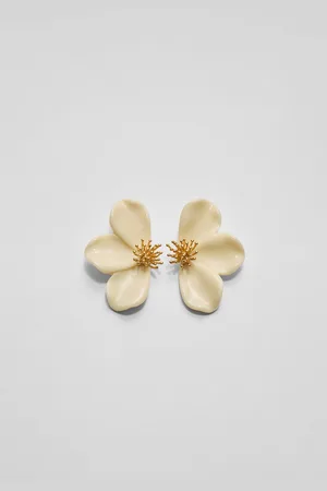 Stradivarius Boucles d’oreilles pétales fleur OS