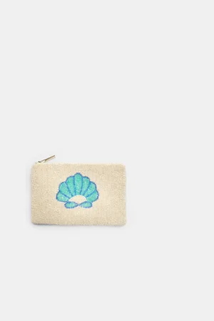 Stradivarius Porte-monnaie coquillage zippé OS