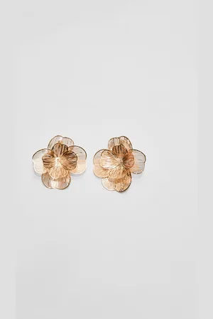 Stradivarius Boucles d’oreilles fleur texturées OS