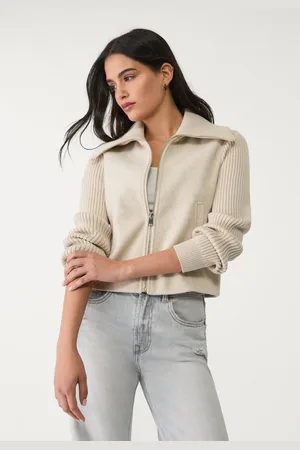 Stradivarius Blouson soft maille contrastante XL
