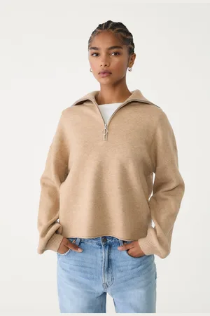 Stradivarius Pull en maille zippé XS