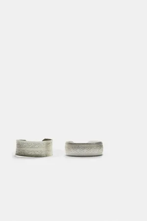 Stradivarius Ensemble de 2 bracelets argentés OS