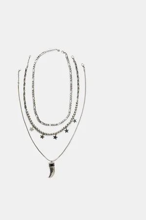 Stradivarius Ensemble de 3 colliers étoiles et breloque OS
