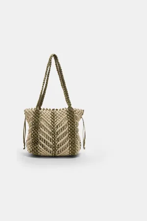 Stradivarius Sac cabas en macramé OS