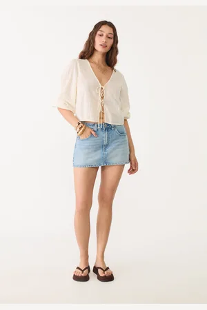 Stradivarius D62 Jupe-culotte en jean 40