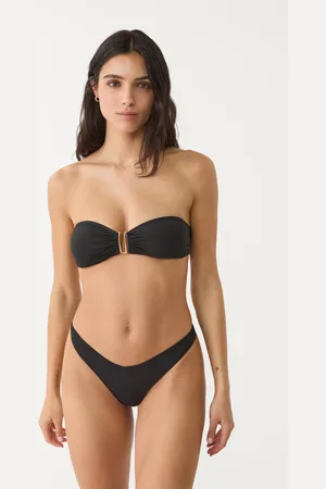 Stradivarius Haut de bikini bandeau U métallique M