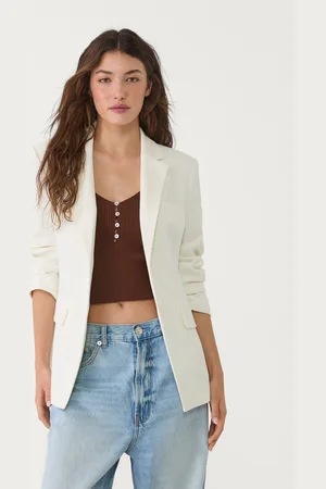 Stradivarius Veste cintrée à poches XL
