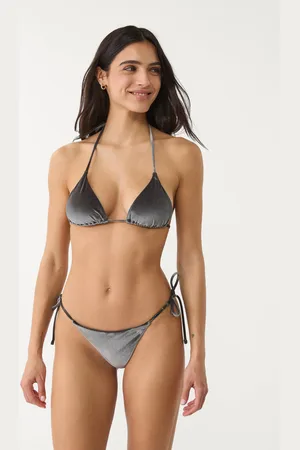 Stradivarius Bas de bikini brésilien en velours XL