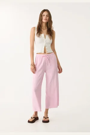 Stradivarius Jupe-culotte en lin XL
