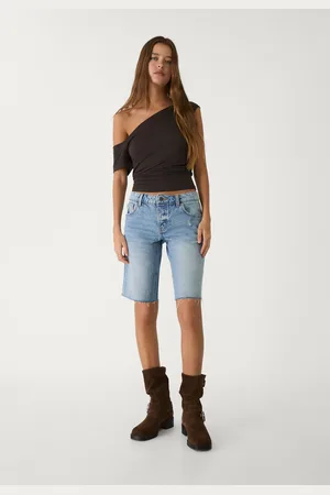 Stradivarius Bermuda denim cycliste 42