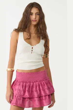 Stradivarius Jupe-culotte fluide broderies S