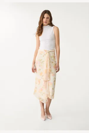 Stradivarius Jupe midi imprimé floral XS