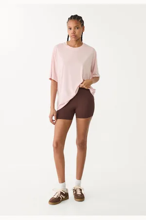 Stradivarius T-shirt oversize toucher doux L