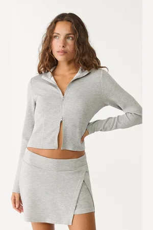 Stradivarius Veste avec fermeture Éclair douce au toucher XL