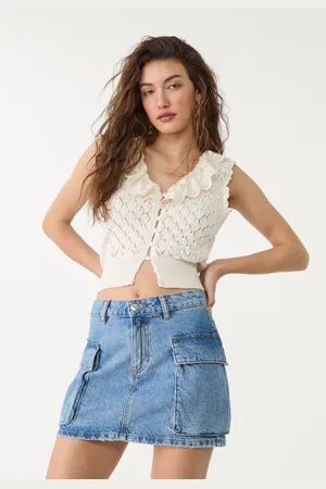 Stradivarius Minijupe cargo D66 en jean 42