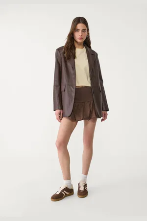 Stradivarius T-shirt cropped en coton épais M