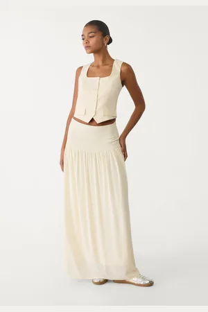 Stradivarius Jupe midi fluide contrastante M