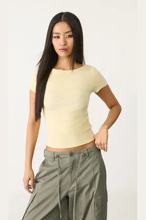 Stradivarius T-shirt à col bateau L