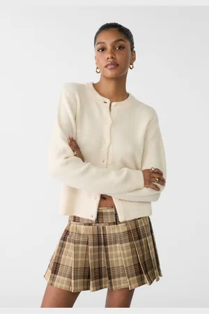 Stradivarius Veste à boutons en maille M