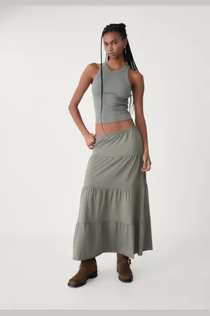 Stradivarius Jupe longue fluide en maille M