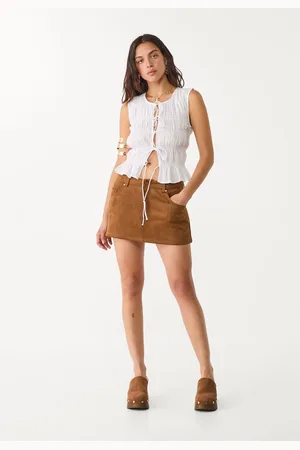 Stradivarius Jupe-culotte effet daim 38