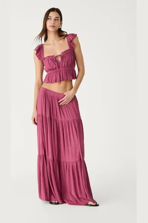 Stradivarius Jupe midi bohème XS
