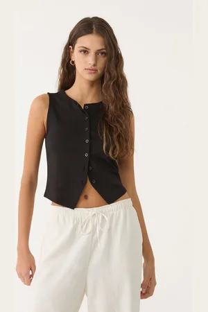 Stradivarius T-shirt basique à boutons S