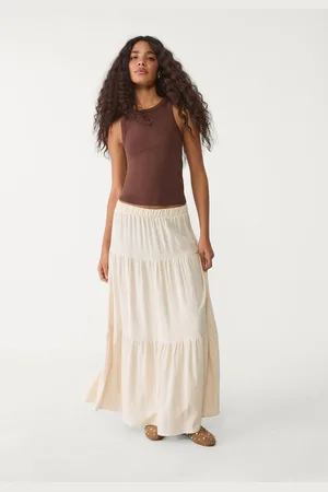 Stradivarius Jupe midi bohème XL