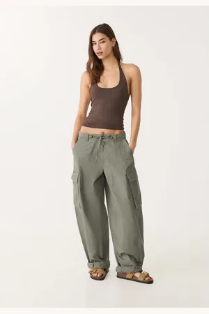 Stradivarius T-shirt à encolure américaine S