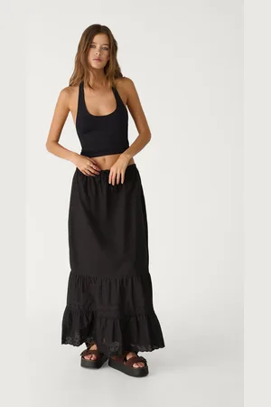 Stradivarius T-shirt à encolure américaine S