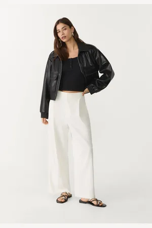 Stradivarius Pantalon culotte habillé à pinces L
