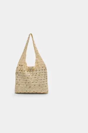 Stradivarius Sac cabas crochet paillettes OS