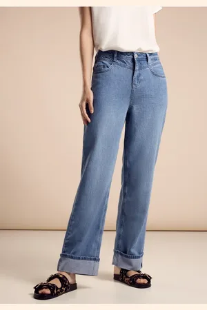 Street one Femme Jeans droits in Bleu