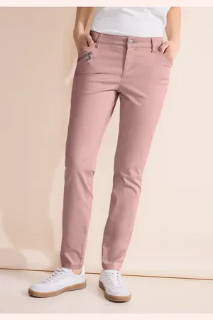 Street one Femme Pantalon coupe classique in Rose