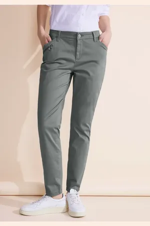 Street one Femme Pantalon coupe classique in Vert