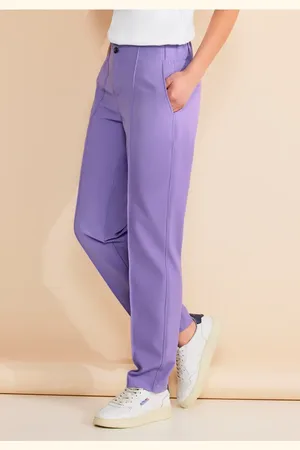 Street one Femme Pantalon coupe classique in Violet