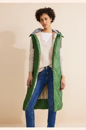 Street one Femme Gilet long matelassé in Vert