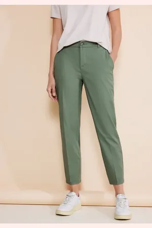 Street one Femme Pantalon chino coupe classique in Vert