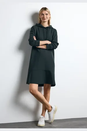 Street one Femme Robe sweat à volants in Vert