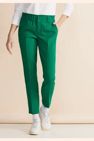 Street one Femme Pantalon coupe ample in Vert