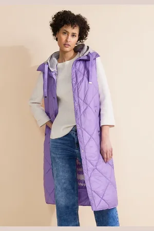 Street one Femme Gilet long matelassé in Violet