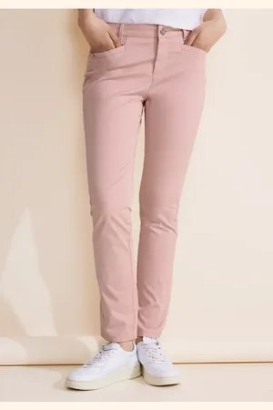 Street one Femme Pantalon en sergé coupe classique in Rose