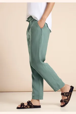Street one Femme Pantalon loose fit in Vert