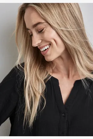 Street one Femme Blouse en mousseline in Noir
