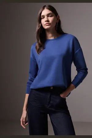 Street one Femme Chemise en soie in Bleu