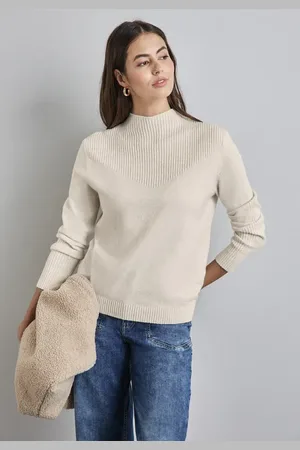 Street one Femme Pull à structure mixte in Blanc