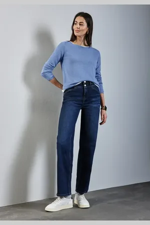 Street one Femme Pull en maille in Bleu