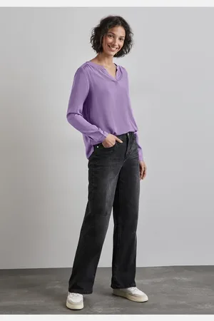 Street one Femme Blouse en couleur unie in Violet